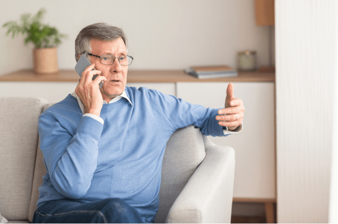 old man calling